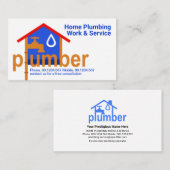 Lekkende kraan voor plug-pins visitekaartje (Voorkant / Achterkant)