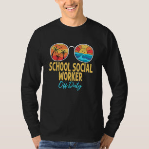 Lekkende maatschappelijk werker op school t-shirt