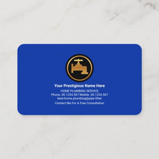 Lekkende Silver Home Pipeline Visitekaartje (Achterkant)