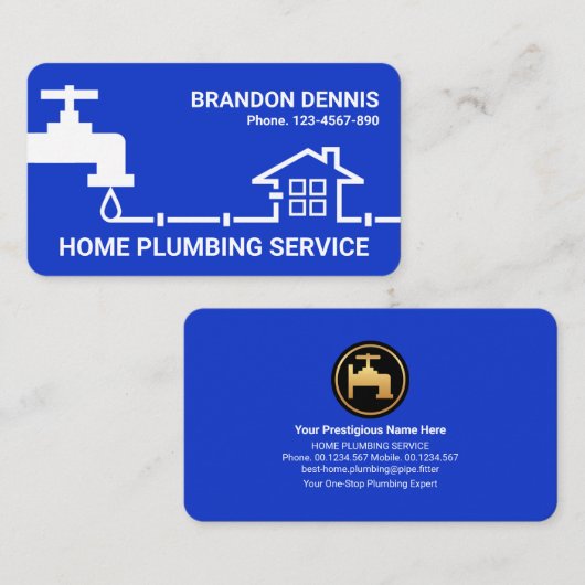 Lekkende stroompleiding van de Basis Visitekaartje (Voorkant / Achterkant)