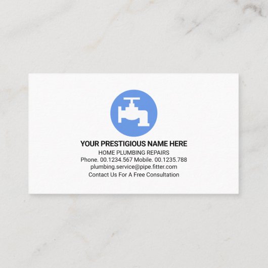 Lekkende Zilveren Pijpleiding Visitekaartje (Achterkant)