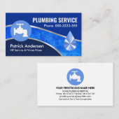 Lekkende Zilveren Pijpleiding Visitekaartje (Voorkant / Achterkant)