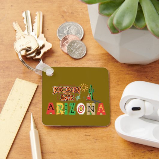 Lekker achterover in Arizona Sleutelhanger (Bureau)
