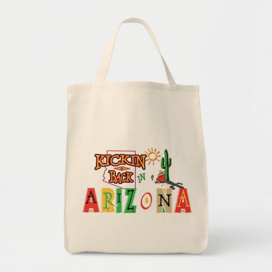 Lekker achterover in Arizona Tote Bag (Voorkant)