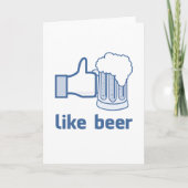 Lekker bier feestdagen kaart (Voorkant)