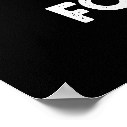 Lekker brood met donkere vlek poster (Hoek)