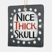 Lekker dik schedel Ornament (Links)