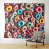 Lekker donut patroon wandkleed (In Situ (horizontaal))