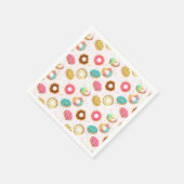 Lekker Donuts Naadloos Patroon Servet (Hoek)