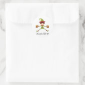 Lekker Elf heidig Elf Kerstmis Ronde Sticker (Tas)