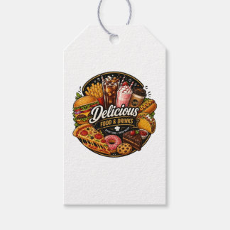 Lekker eten & drinken sticker voor etensliefhebber cadeaulabel