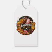 Lekker eten & drinken sticker voor etensliefhebber cadeaulabel (Achterkant)