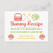 lekker eten informatiekaartje (Voorkant)