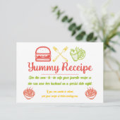 lekker eten informatiekaartje (Staand voorkant)