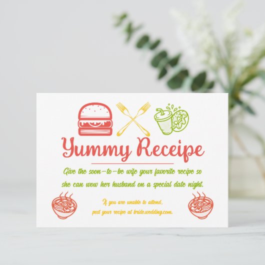 lekker eten informatiekaartje (Staand voorkant)