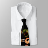 Lekker eten op vorken Black Tie Stropdas (Gebonden)