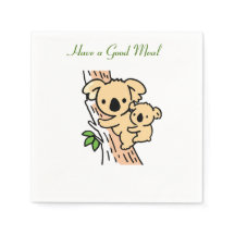 Lekker eten, Schattige Koala Beer met Baby