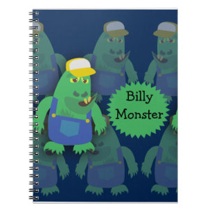 Lekker Gebakken Grappig Cartoon Monster Personage Notitieboek