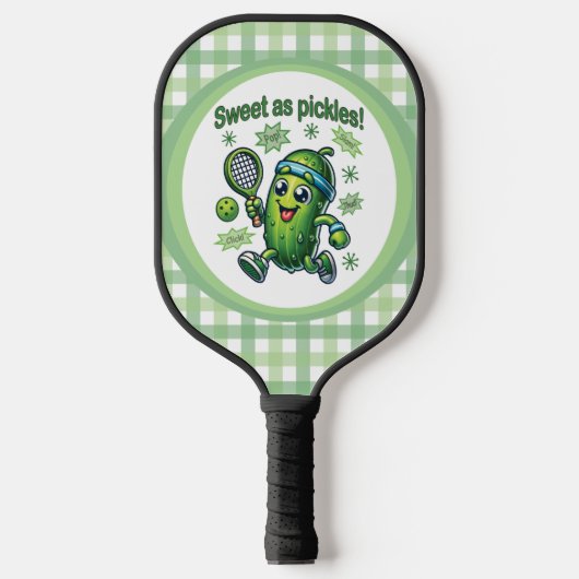 Lekker Grappig Schattig als Augurken Pickleball Paddle (Voorkant)