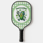Lekker Grappig Schattig als Augurken Pickleball Paddle (Achterkant)