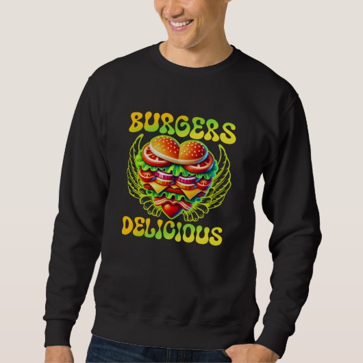lekker hamburgers trui (Voorkant)