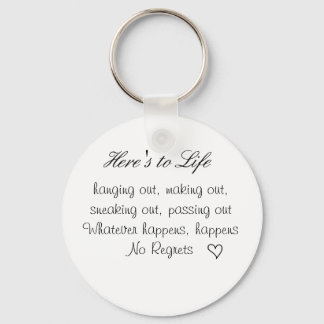 Lekker hart, dit is naar het leven... sleutelhanger