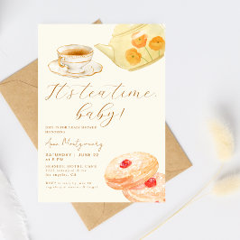 Lekker Het Is Theetijd Baby Vintage Baby Borrel Kaart
