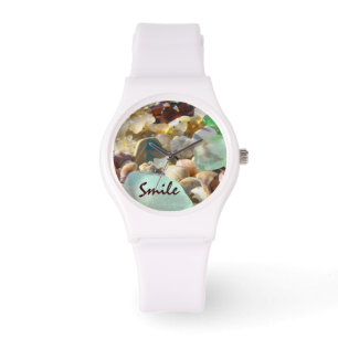 Lekker-horloges aangepast blauw zeewier horloge