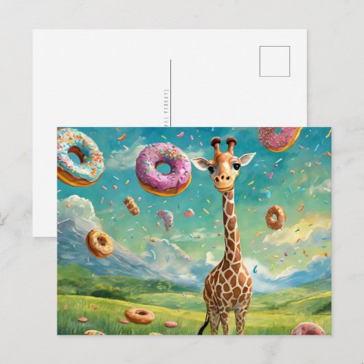 Lekker - ik hou van donuts briefkaart (Voorkant / Achterkant)