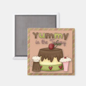 Lekker in de Tummy Sweet Treats Magnet (Voorkant / Achterkant)