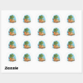 Lekker in mijn buik! Bon Ronde Sticker (Vel)