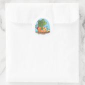 Lekker in mijn buik! Bon Ronde Sticker (Tas)