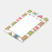 Lekker maar lelijke kerstbegeleiders om een lijst  post-it® notes (Schuin)