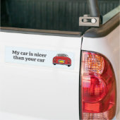 Lekker Mijn Auto is Nieuwer Rode Figaro Bumperstic Bumpersticker (Op Truck)