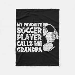 Lekker mijn favoriete voetballer noemt me opa fleece deken
