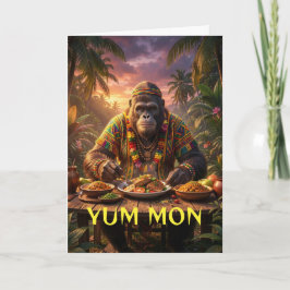 Lekker mon sasquatch Jamaica sticker Kaart