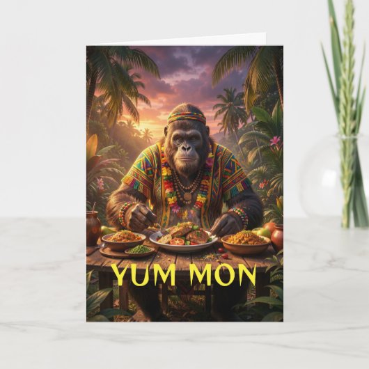 Lekker mon sasquatch Jamaica sticker Kaart (Voorkant)