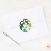 Lekker Monster Bedankt Trouwcadeau Sticker (Envelop)