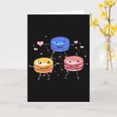 Lekker Mooie Cheerleader Macaroon Cadeau Kaart (Gele Bloem)