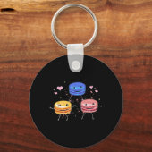 Lekker Mooie Cheerleader Macaroon Cadeau Sleutelhanger (Voorkant)