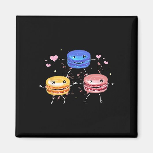 Lekker Mooie Cheerleading Macaroon Cadeau Magneet (Voorkant)