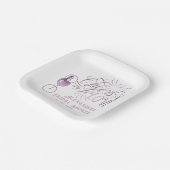 Lekker om van de wijn te houden die elegant Vrijge Papieren Bordje (Gebogen)