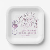 Lekker om van de wijn te houden die elegant Vrijge Papieren Bordje (Voorkant)