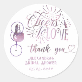 Lekker om van de wijn te houden die elegant Vrijge Ronde Sticker