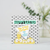 Lekker “Prettig Pasen” Jullie Gekke Kippen | Feestdagenkaart (Staand voorkant)