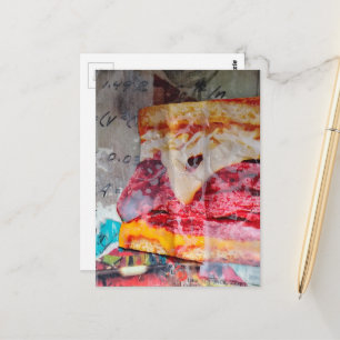 lekker sandwich junk journaal Mixed Media Collage Briefkaart