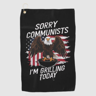Lekker Sorry Communisten Die Ik Vandaag Ga Grillie Golfhanddoek