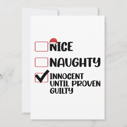 Lekker Stout Onschuldig Totdat Het Tegendeel Bewez Kaart (Voorkant)