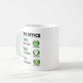 Lekker thuiswerken Grappig Koffiemok (Voorkant links)