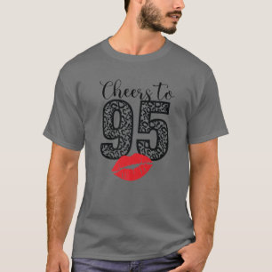 Lekker tot 95 jaar Lopend vrolijke bruidebaard T-shirt